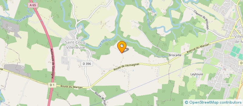 localisation de l'entreprise LASSALLE BASTIEN  SAINT-CRICQ-VILLENEUVE