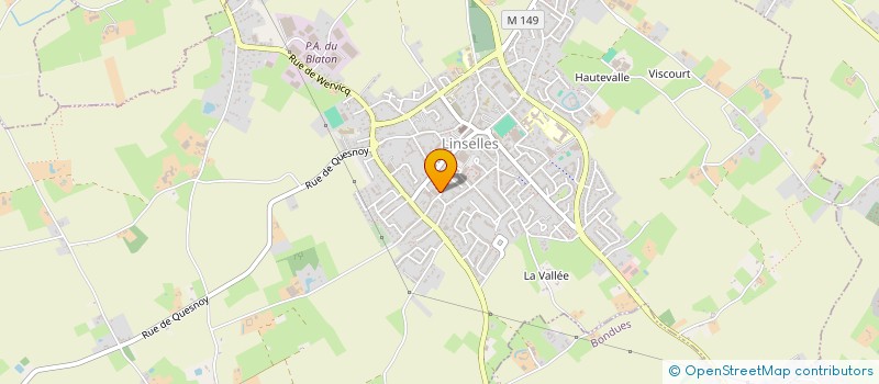 localisation de l'entreprise LASSALLE CHRISTOPHE à LINSELLES
