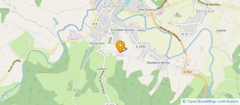 localisation de l'entreprise LASSALLE SALLABERRY  SAINT-PALAIS