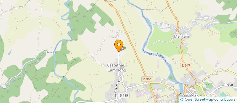 localisation de l'entreprise LASSALOTTE  CASTETNAU-CAMBLONG