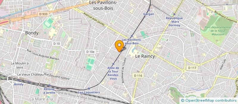 localisation de l'entreprise LASSANA WAGUI KHEYE  LES PAVILLONS-SOUS-BOIS