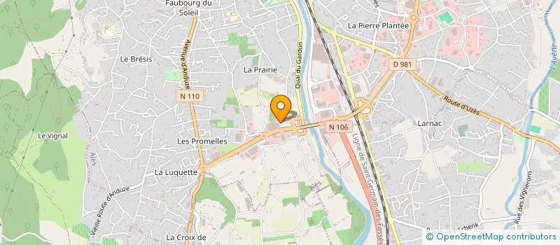 localisation de l'entreprise LASSAVERDE à ALES