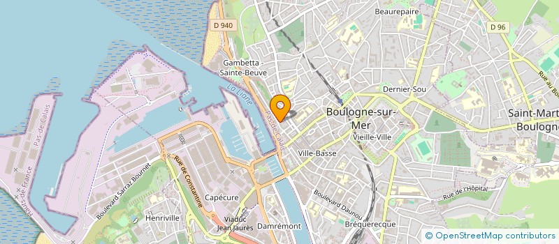 localisation de l'entreprise LASSELLE REGIS à BOULOGNE-SUR-MER