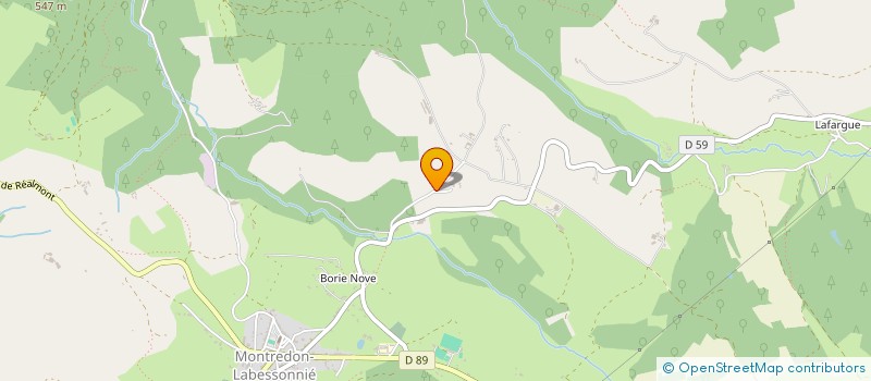 localisation de l'entreprise LASSEMBLADE  MONTREDON-LABESSONNIE