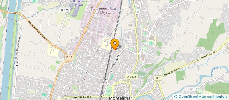 localisation de l'entreprise LASSERRE & CO à MONTELIMAR