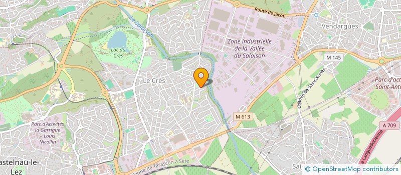 localisation de l'entreprise LASSERRE COURTAGE ET PLACEMENTS à LE CRES