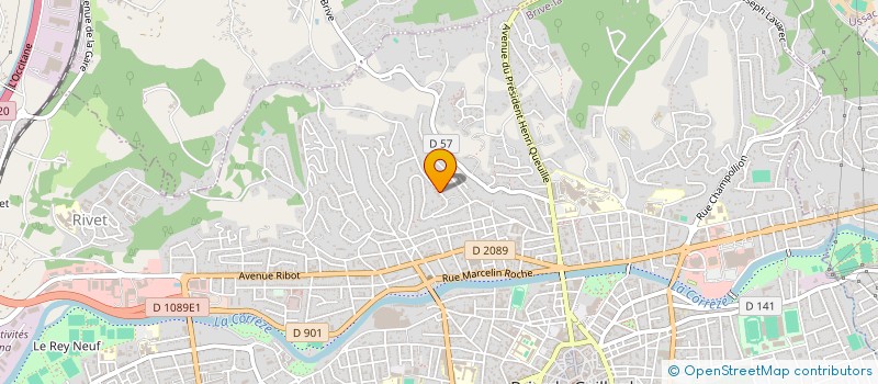 localisation de l'entreprise LASSERY ENGINEERING SA à BRIVE LA GAILLARDE