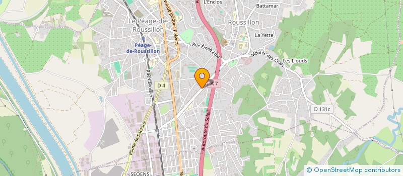 localisation de l'entreprise LASSOUED à ROUSSILLON