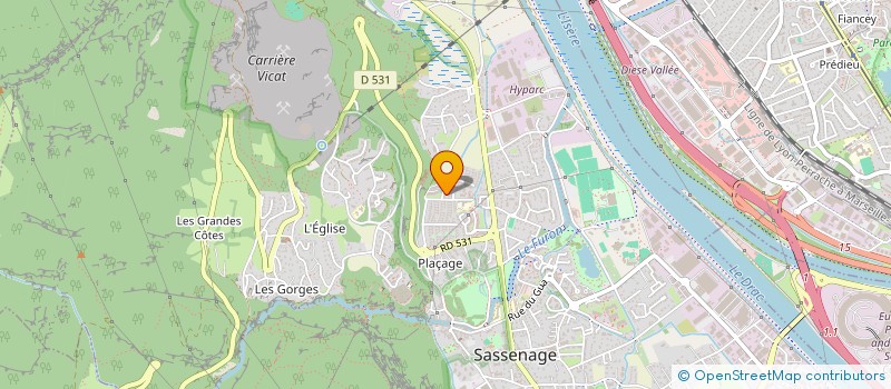 localisation de l'entreprise LASTEL  SASSENAGE