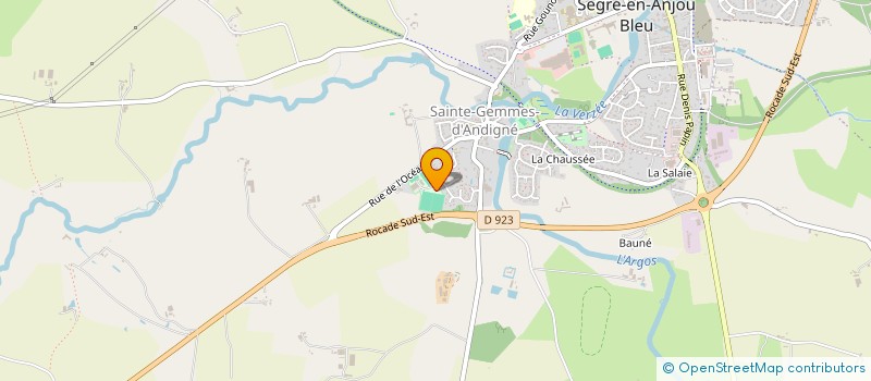 localisation de l'entreprise LASTOUZEILLES à SEGRE-EN-ANJOU BLEU