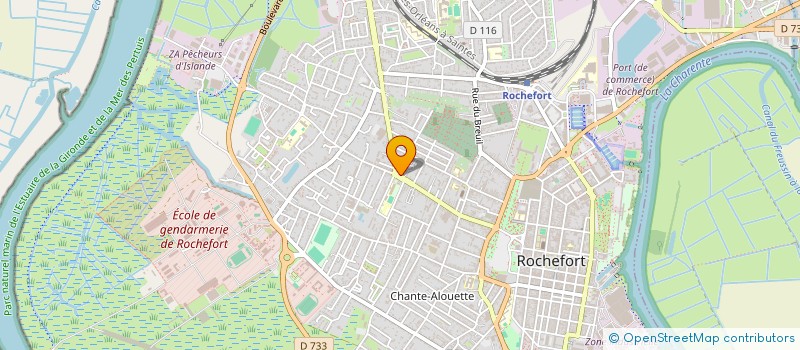 localisation de l'entreprise LASUR  ROCHEFORT