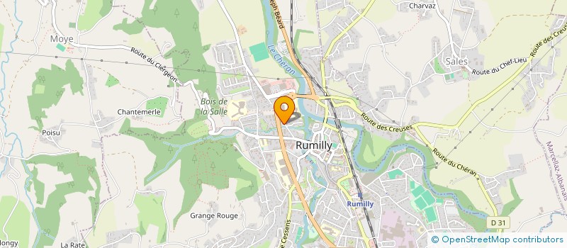 localisation de l'entreprise LASURE  RUMILLY