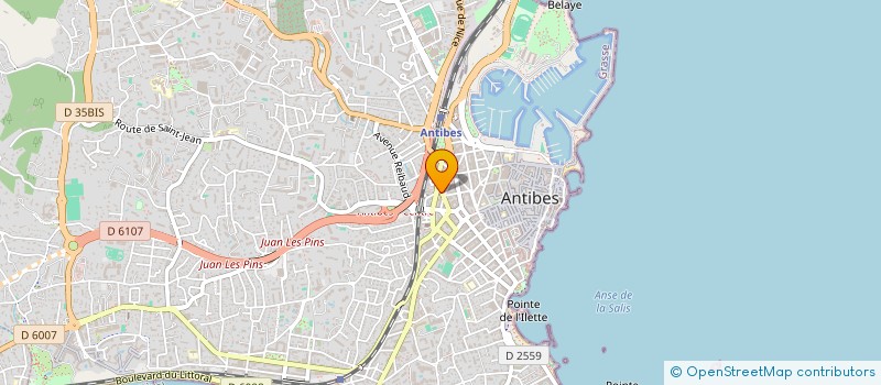 localisation de l'entreprise LAT à ANTIBES