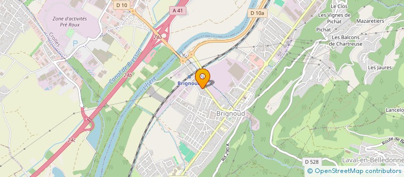 localisation de l'entreprise LAT  VILLARD-BONNOT