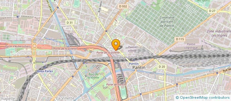 localisation de l'entreprise LATA à PANTIN
