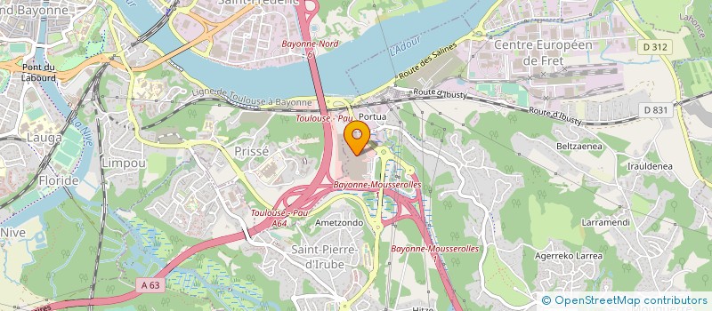 localisation de l'entreprise LATAO à SAINT PIERRE D'IRUBE