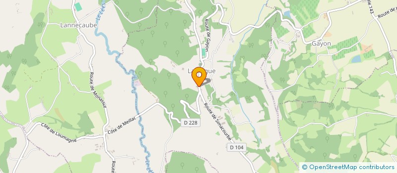 localisation de l'entreprise LATAPIE ELEC  LALONGUE