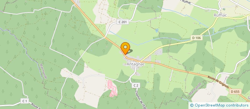 localisation de l'entreprise LATASTE DAVID  ANTAGNAC