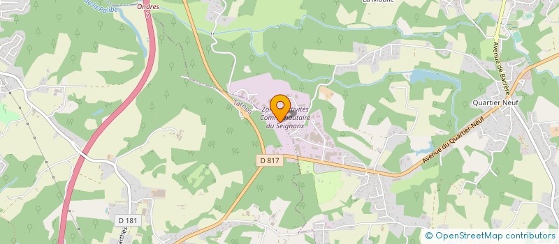 localisation de l'entreprise LATASTE TRANSPORTS  SAINT-MARTIN-DE-SEIGNANX