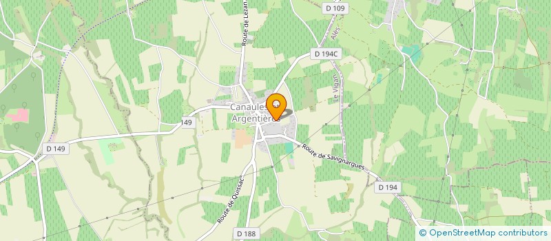 localisation de l'entreprise LATEAM PETANQUE  CANAULES-ET-ARGENTIERES