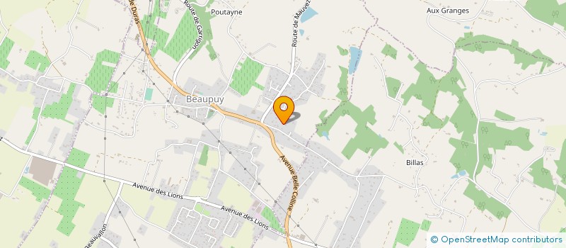 localisation de l'entreprise LATEI ARCHITECTURES  BEAUPUY