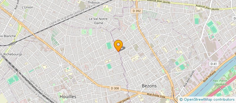 localisation de l'entreprise LATEK  HOUILLES