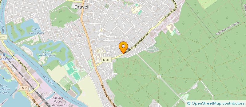 localisation de l'entreprise LATELEC à DRAVEIL