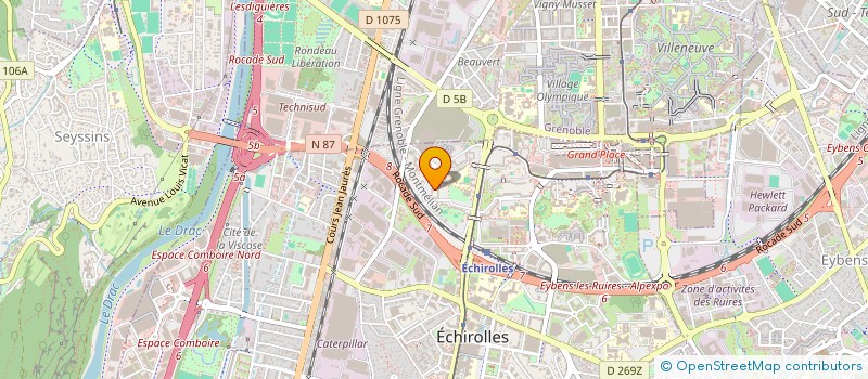 localisation de l'entreprise LATELIER MOBILE  ECHIROLLES