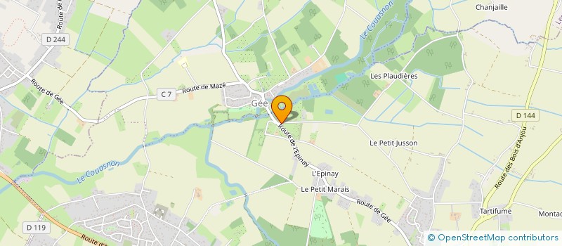 localisation de l'entreprise LATEM DEVELOPPEMENT  BRISSAC LOIRE AUBANCE