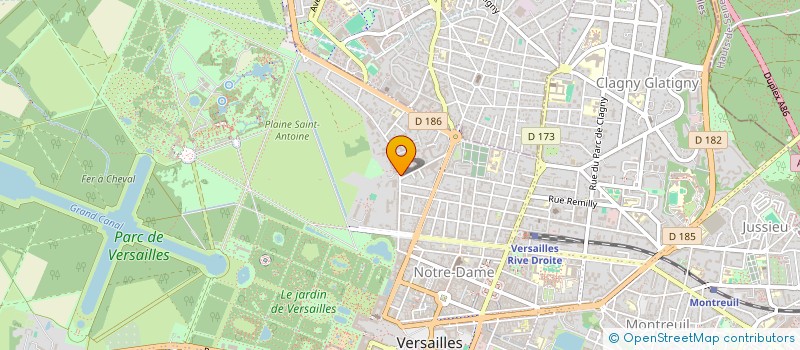 localisation de l'entreprise LATER EVENTS à VERSAILLES