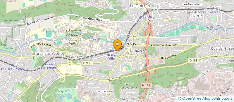 localisation de l'entreprise LATERAL à ORSAY