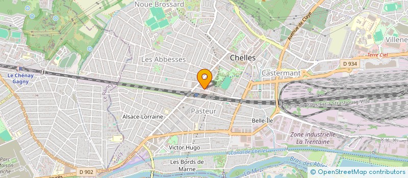 localisation de l'entreprise LATHEC  CHELLES