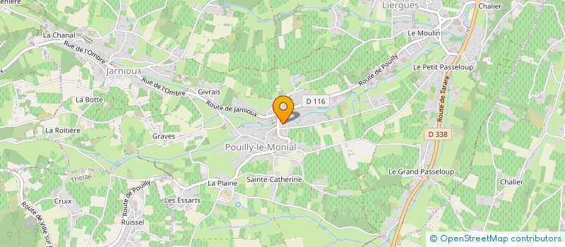 localisation de l'entreprise LATHUILE à PORTE-DES-PIERRES-DOREES