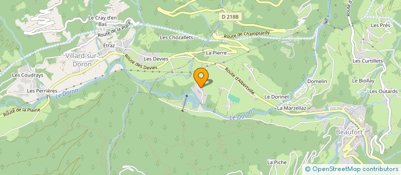 localisation de l'entreprise LATHUILE CDM  BEAUFORT