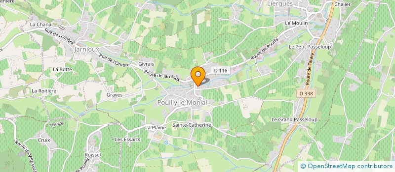 localisation de l'entreprise LATHUILLIERE à PORTE-DES-PIERRES-DOREES