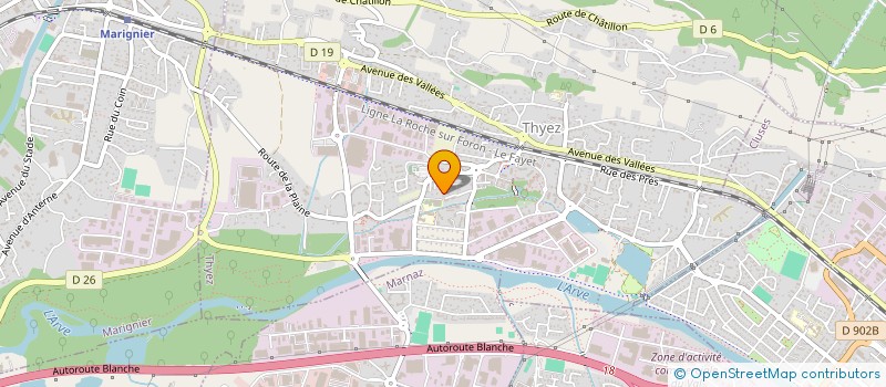 localisation de l'entreprise LATI  THYEZ