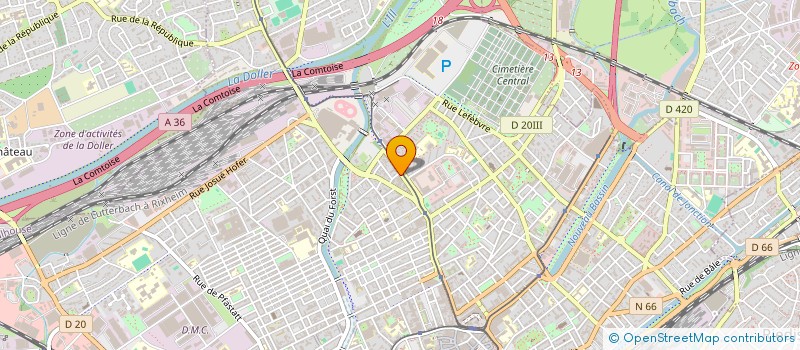 localisation de l'entreprise LATIFI  MULHOUSE