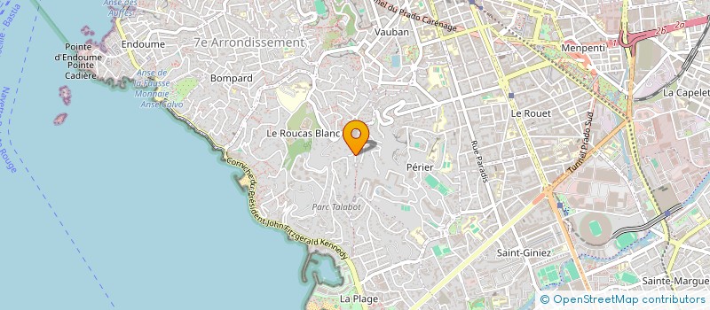 localisation de l'entreprise LATIL PARK CHANOT  MARSEILLE 7