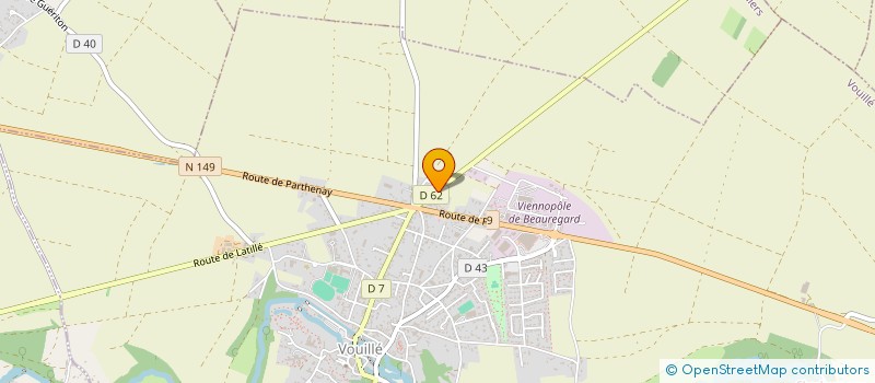 localisation de l'entreprise LATILLE VOUILLE  AMBULANCES  VOUILLE