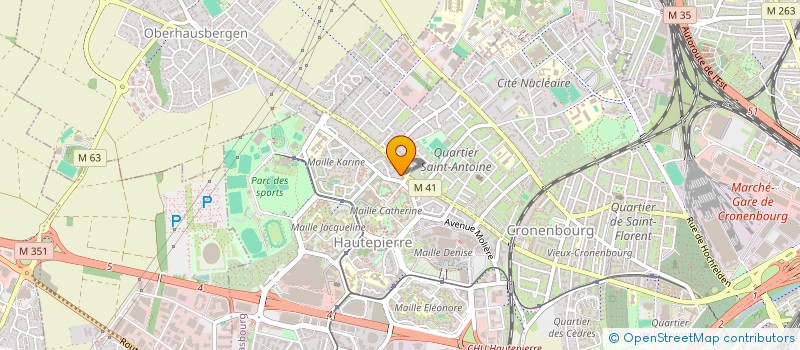 localisation de l'entreprise LATIN'ART à STRASBOURG