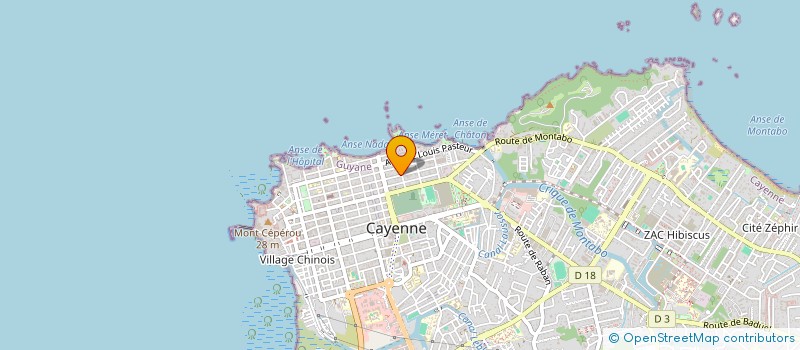 localisation de l'entreprise LATIN'ATTITUD'GUYANE  CAYENNE