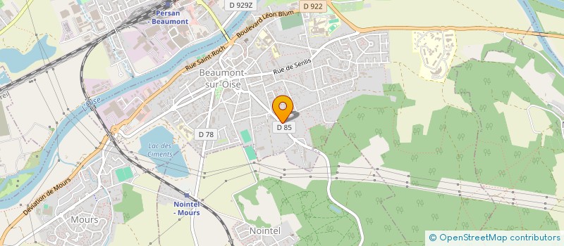 localisation de l'entreprise LATIN DUO ASSO à BEAUMONT-SUR-OISE