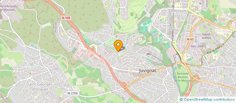 localisation de l'entreprise LATIN FITNESS  JUVIGNAC