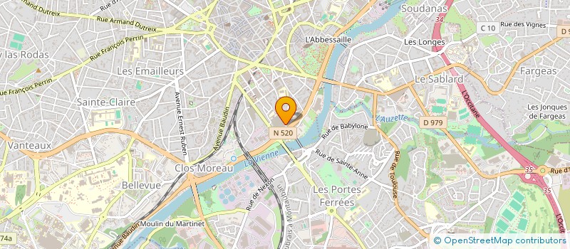 localisation de l'entreprise LATIN TOUCH à LIMOGES