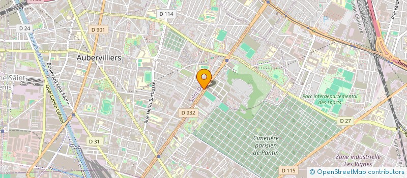 localisation de l'entreprise LATINA CULTURE EVENTS (L.C.E)  AUBERVILLIERS