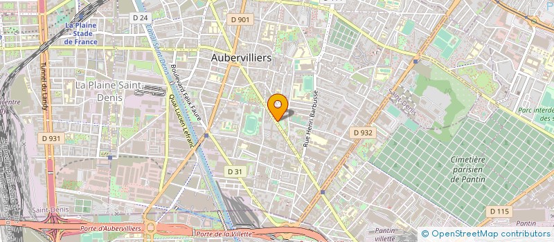 localisation de l'entreprise LATINA EXPRESS  AUBERVILLIERS