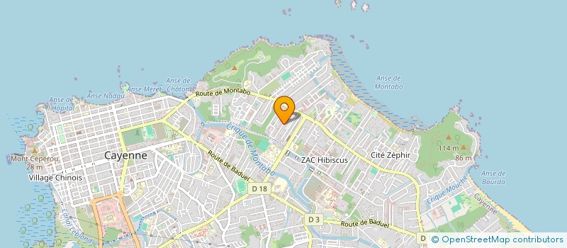 localisation de l'entreprise LATINE KA  CAYENNE