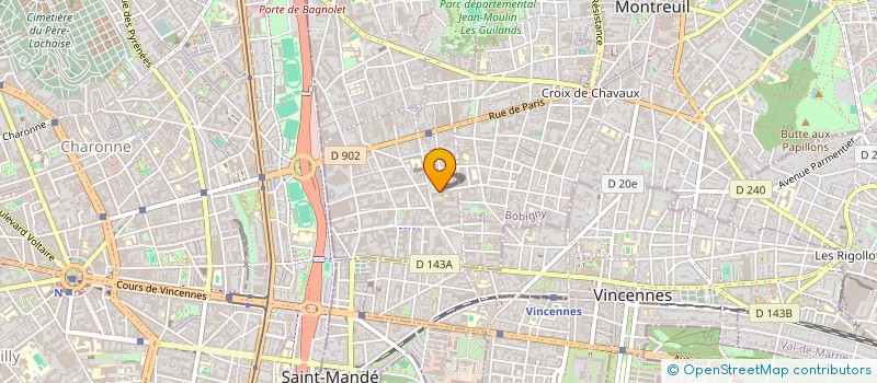 localisation de l'entreprise LATINISSIMO à MONTREUIL