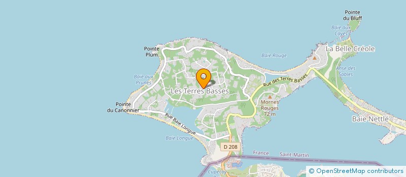 localisation de l'entreprise LATITUDE 18 à SAINT MARTIN