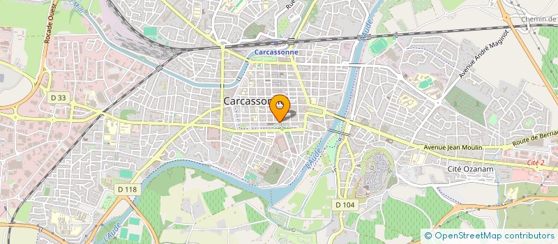 localisation de l'entreprise LATITUDE 180 à CARCASSONNE